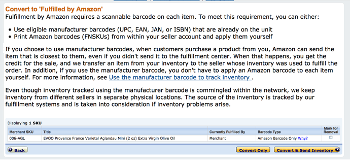 upc vs fnsku on food shipping inventory to amazon amazon seller scannable bar codes