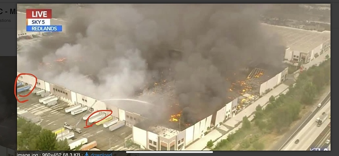 Redlands Ca Amazon Fc Massive Fire Ont General Selling
