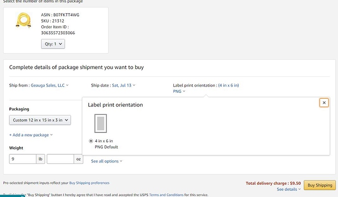 Shipping label orientation default - Order Management ...