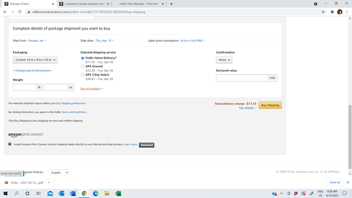 Customers choose standard shipping, but only premium shipping ...