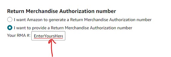 Example Rma Box 📦 Returns: Seller RMA setting not working?