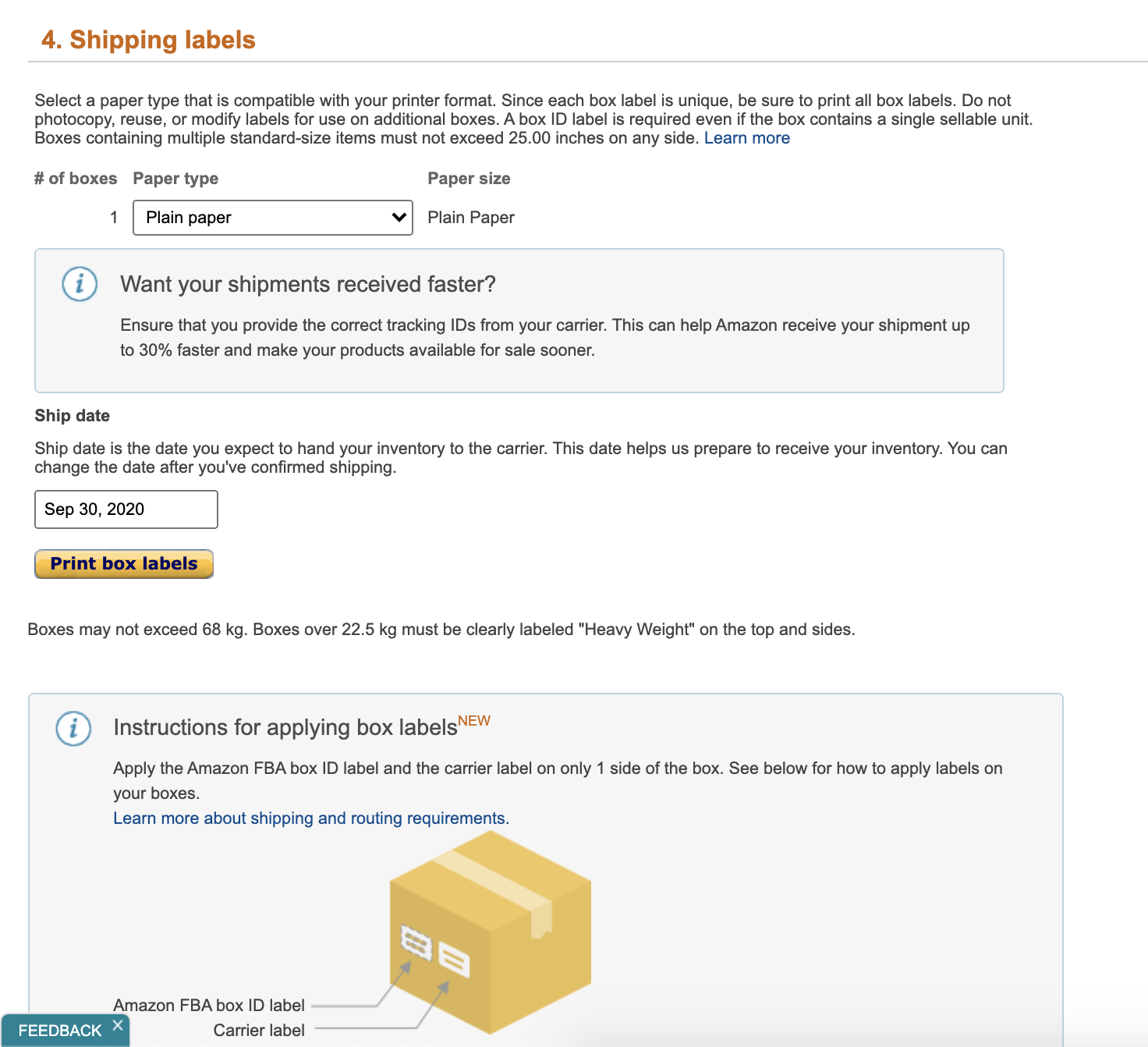 Missing Carrier Label when shipping United Parcel Service to ...